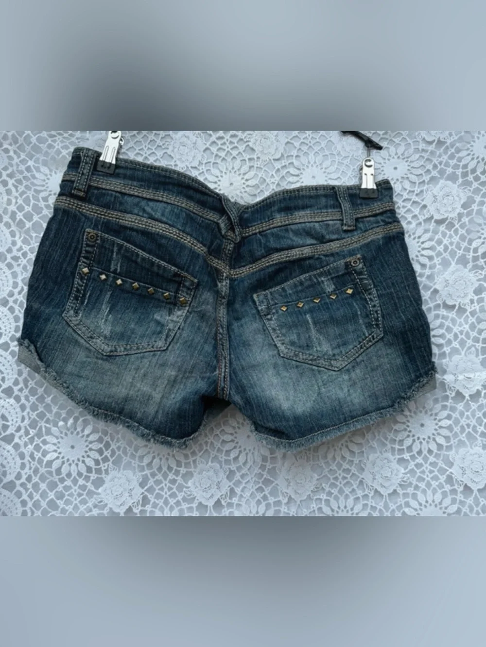 Y2K low rise denim MUDD shorts size 9